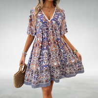 Playful Paisley Mini Dress