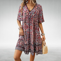 Playful Paisley Mini Dress