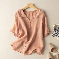 Relaxed Linen Blouse
