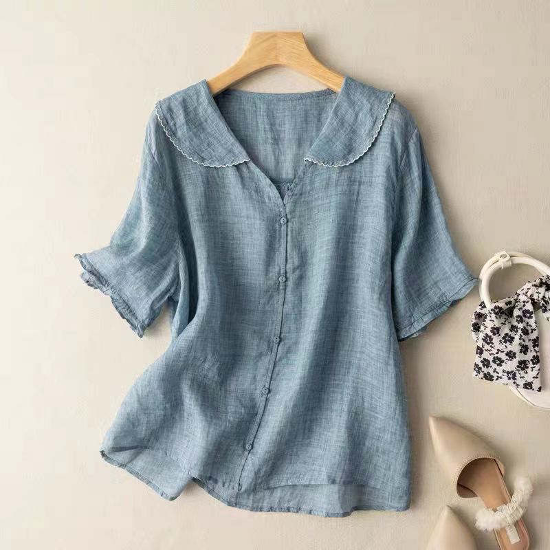 Relaxed Linen Blouse