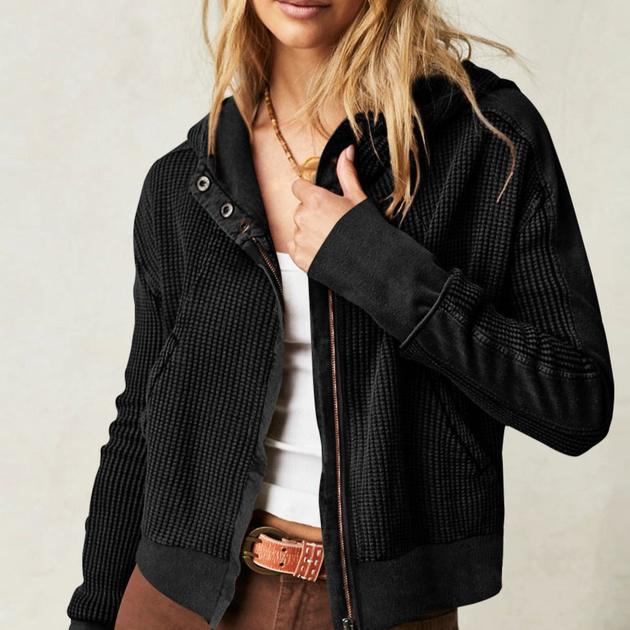 Relaxed Knit Hoodie