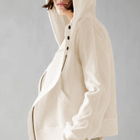 Relaxed Knit Hoodie
