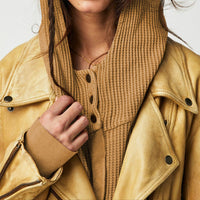Relaxed Knit Hoodie