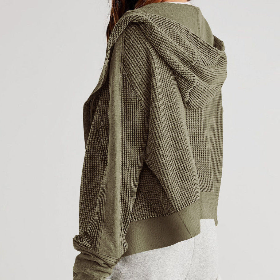 Relaxed Knit Hoodie