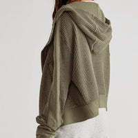 Relaxed Knit Hoodie