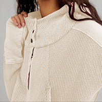 Relaxed Knit Hoodie