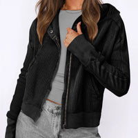 Relaxed Knit Hoodie