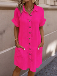 Breezy Linen Shirt Dress