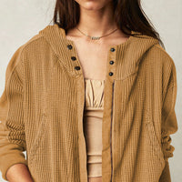 Relaxed Knit Hoodie