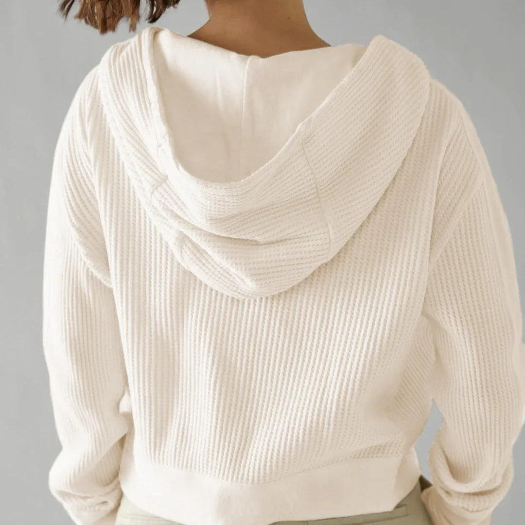 Relaxed Knit Hoodie
