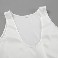 Deep Drape Satin Tank Effortless Elegance Top