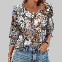 Puff Sleeve Smocked Cuff Top