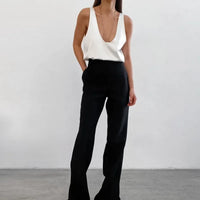 Deep Drape Satin Tank Effortless Elegance Top