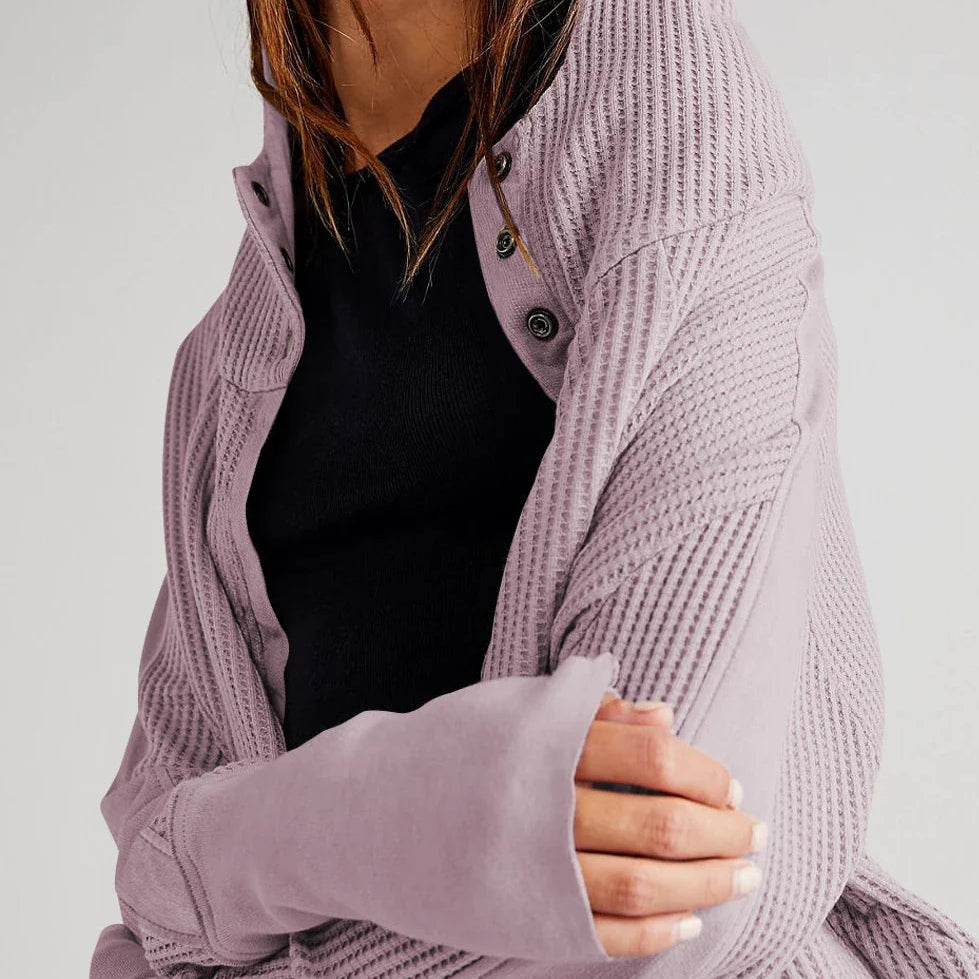 Relaxed Knit Hoodie