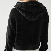 Relaxed Knit Hoodie