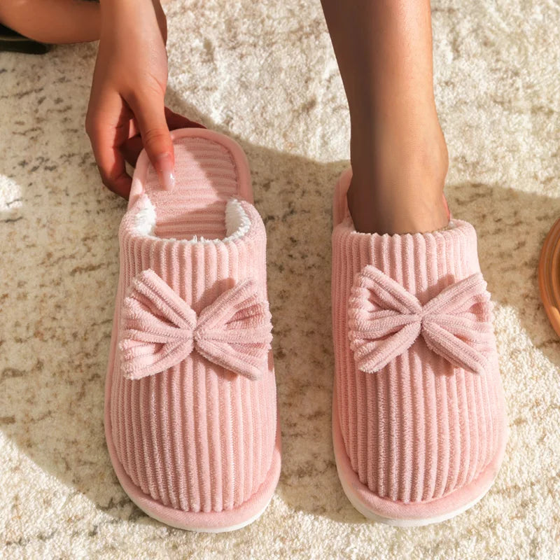Bow Detail Indoor Slippers