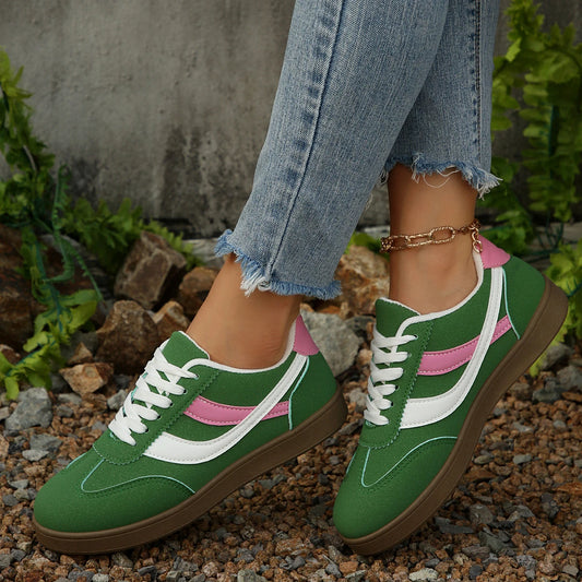 Comfortable Lace Up Casual Sneakers