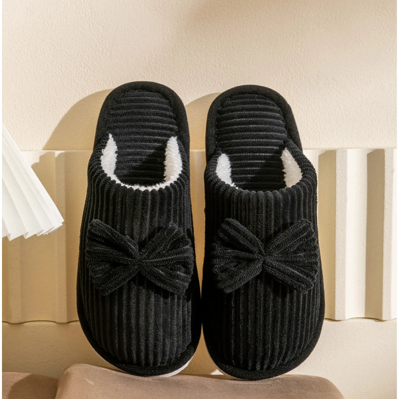 Bow Detail Indoor Slippers
