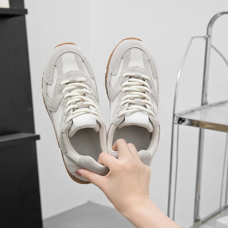Retro Genuine Leather Training Sneakers