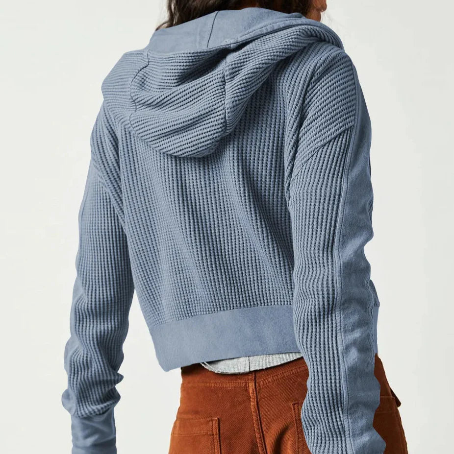Relaxed Knit Hoodie