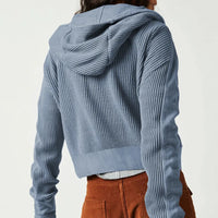 Relaxed Knit Hoodie
