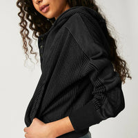 Relaxed Knit Hoodie