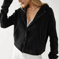 Relaxed Knit Hoodie