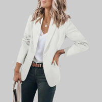 Lightweight Single Button Blazer