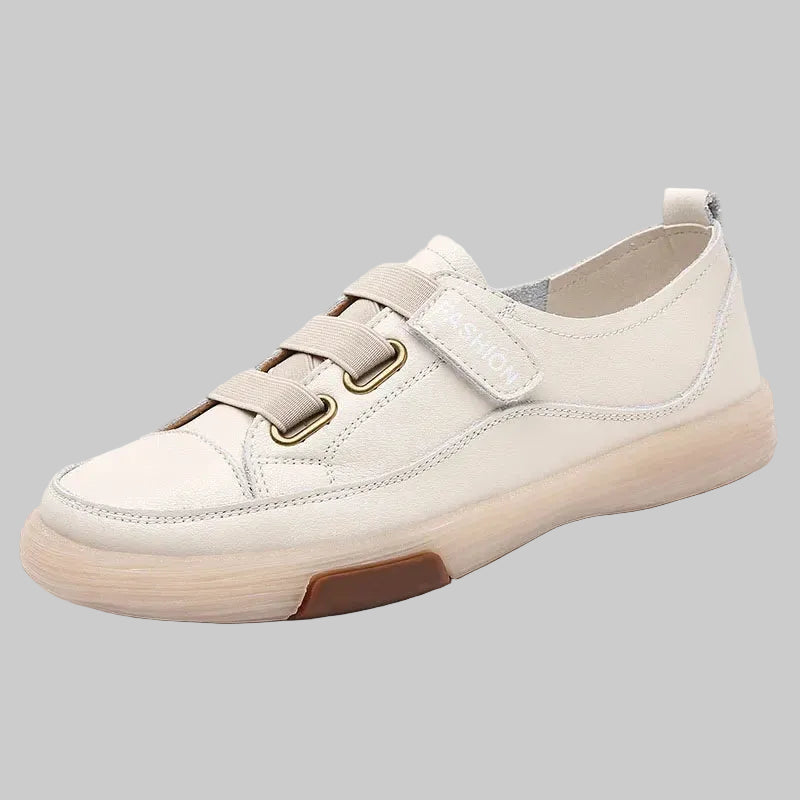 Genuine Leather Slip On Walking Shoes