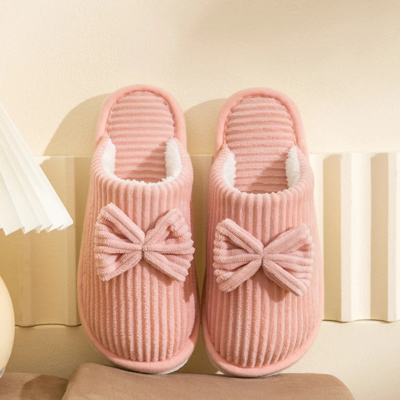 Bow Detail Indoor Slippers