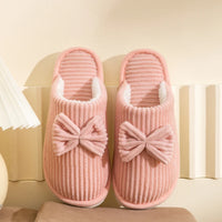 Bow Detail Indoor Slippers