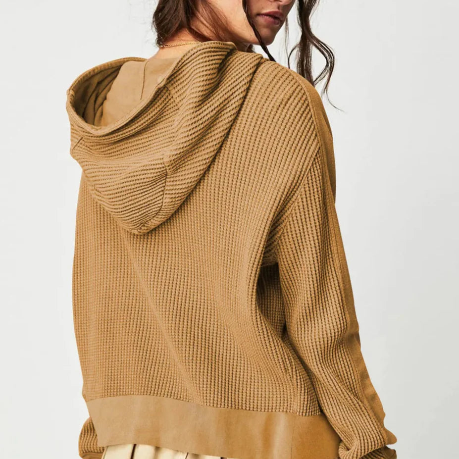 Relaxed Knit Hoodie