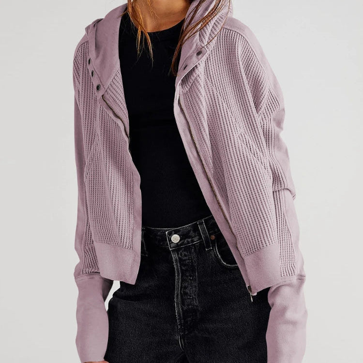Relaxed Knit Hoodie