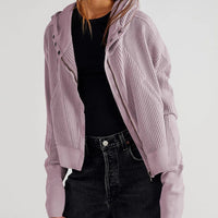 Relaxed Knit Hoodie