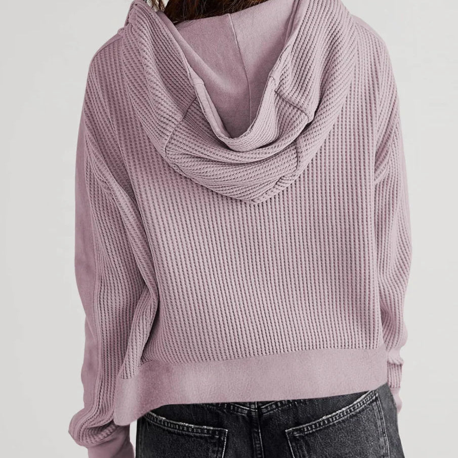 Relaxed Knit Hoodie