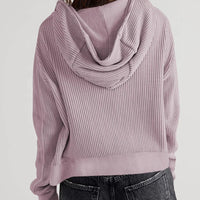 Relaxed Knit Hoodie