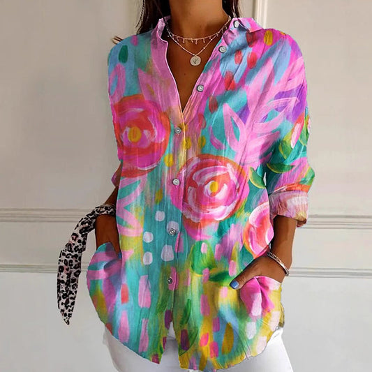 Contemporary Floral Blouse