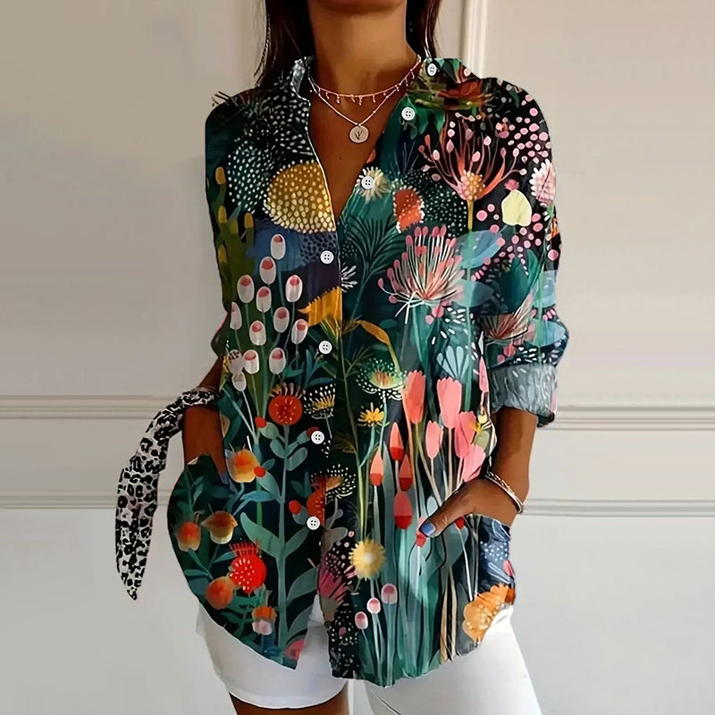 Contemporary Floral Blouse
