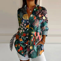 Contemporary Floral Blouse