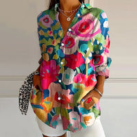 Contemporary Floral Blouse
