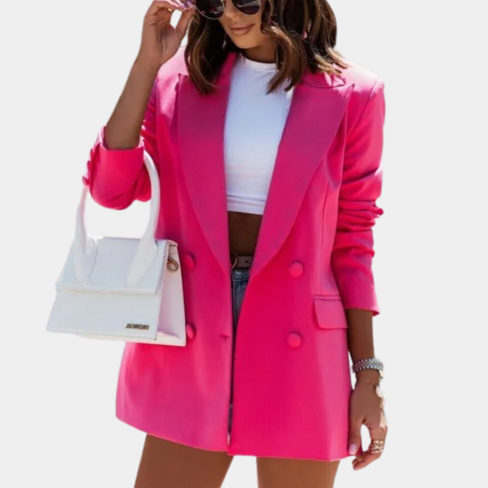 Polished Doublebreasted Blazer Womens