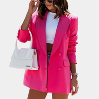 Polished Doublebreasted Blazer Womens