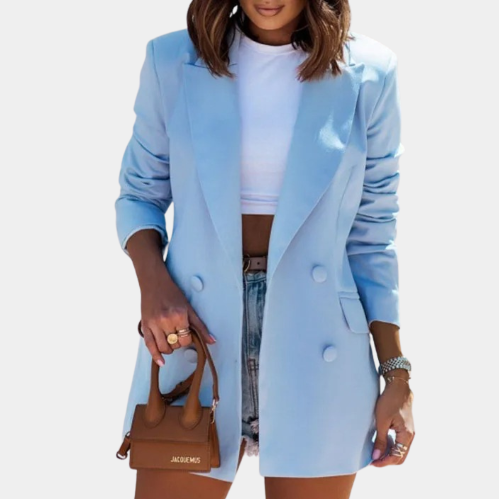 Polished Doublebreasted Blazer Womens