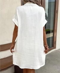 Breezy Linen Shirt Dress