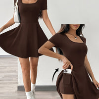 Contemporary Bodycon Dress with Sharp Cut
