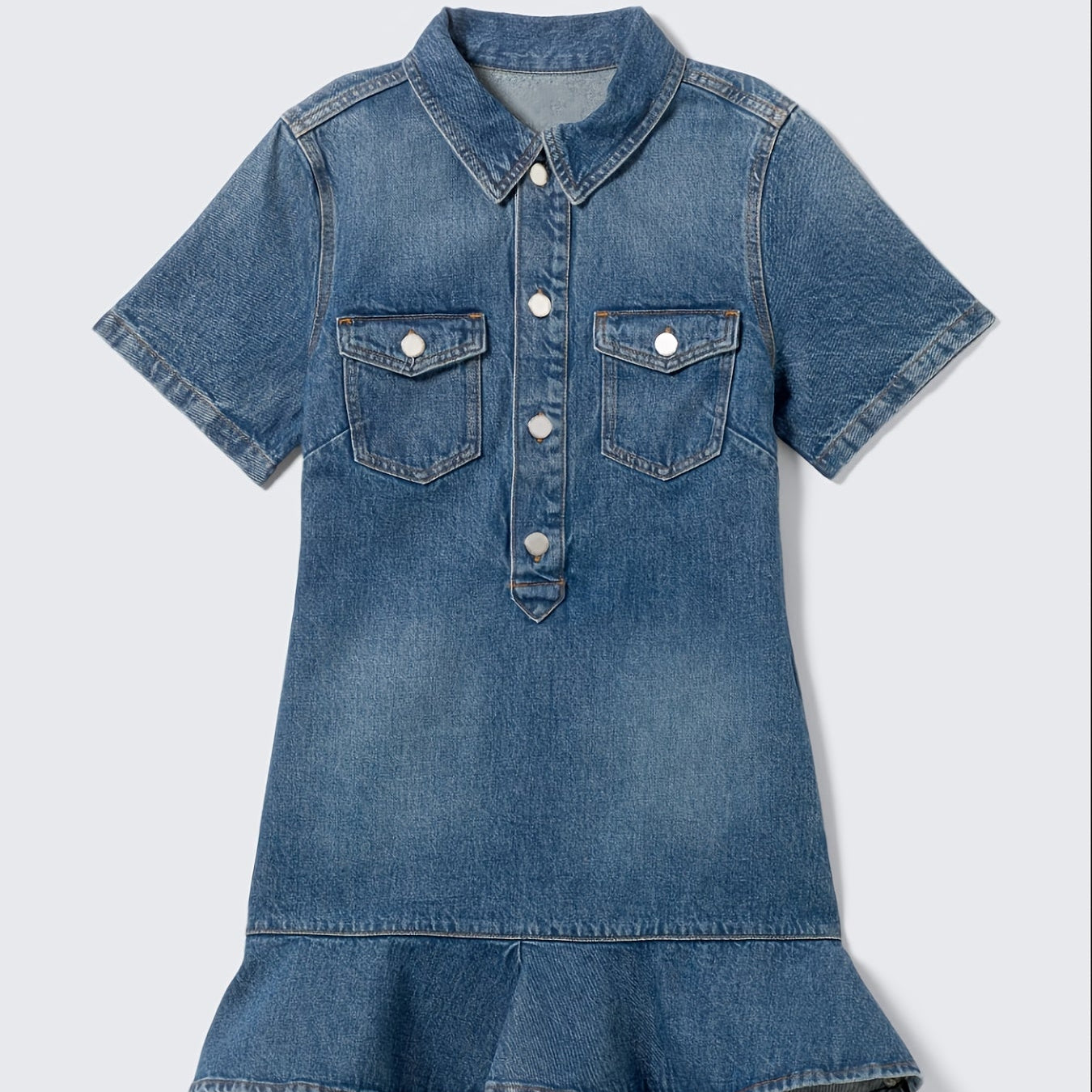 Elegant Denim Commuter Dress
