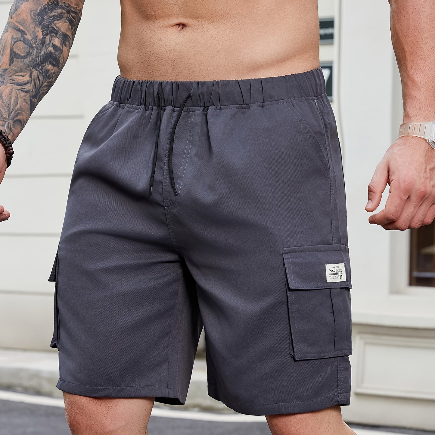 Herren Freizeit-Utility-Arbeitsshorts mit mehreren Taschen Komfort