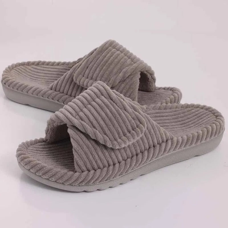 Adjustable Open Toe House Slippers