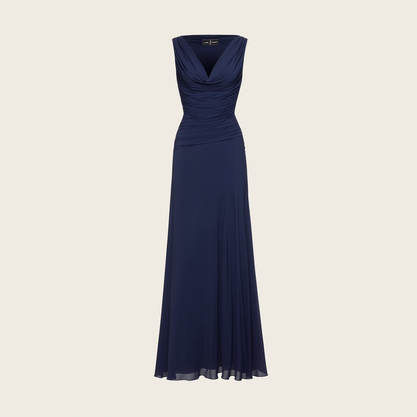 Elegant Formal Maxi Dress | Navy Blue / S | clean | Bimbloo