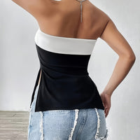 Bold Colorblock Bandeau Top